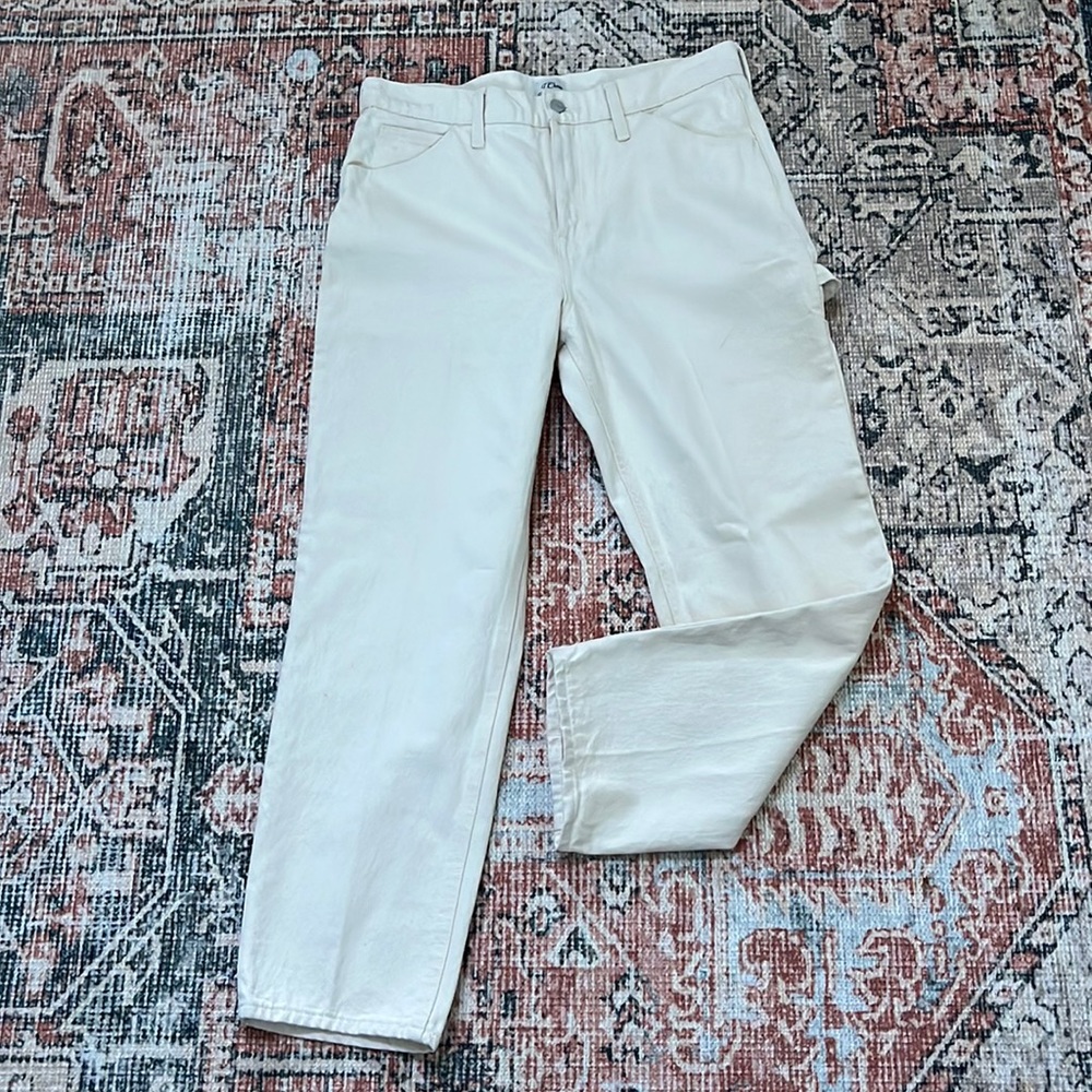 JCREW High-rise '90s classic straight carpenter jean in natural